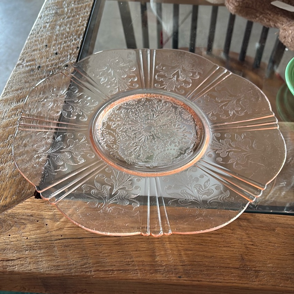 MacBeth-Evans American Sweetheart Pink Salver/Platter 12" diameter